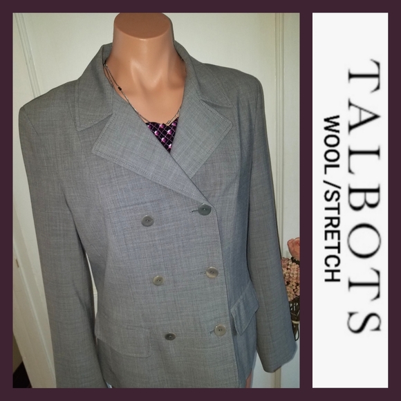 Talbots Jackets & Blazers - Talbots Blazer Wool Stretch Grey 💖